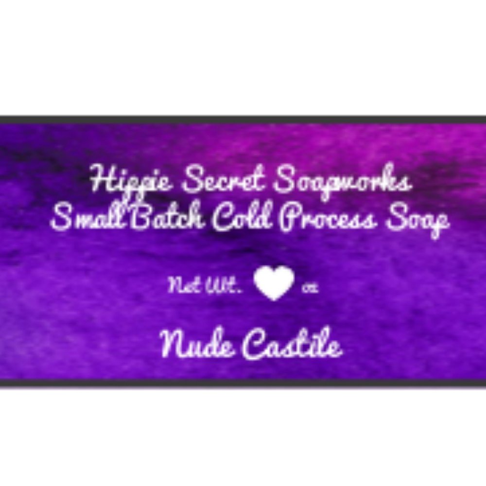 Nude Handmade  Olive Oil Castile Bar Unscented - No Colors, Nut Oil or Coconut - Picture 3 of 4